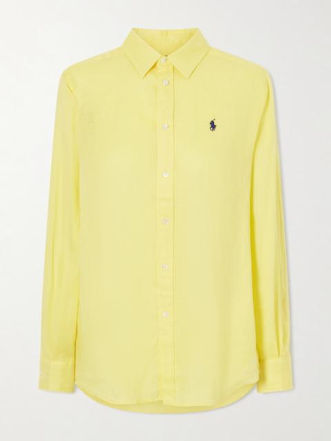 Polo Ralph Lauren Logo-embroidered Linen Shirt
