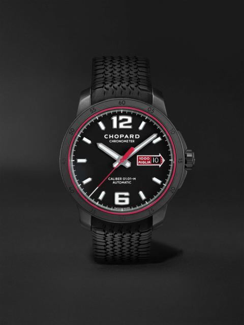 Mille Miglia GTS Speedblack Automatic Speed Limited Edition 43mm DLC-Coated Stainless Steel and Rubb