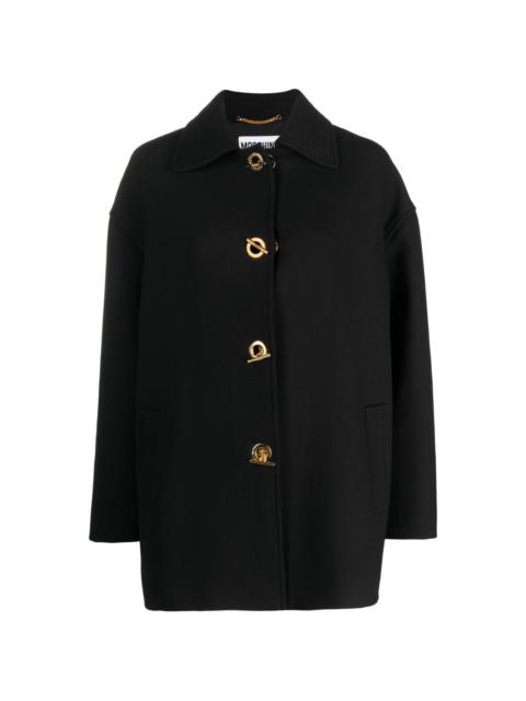 Moschino virgin wool-blend coat