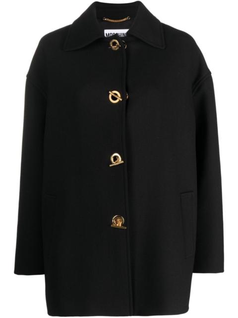 Moschino virgin wool-blend coat