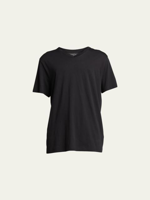 Vince Short-Sleeve V-Neck Jersey T-Shirt, Gray
