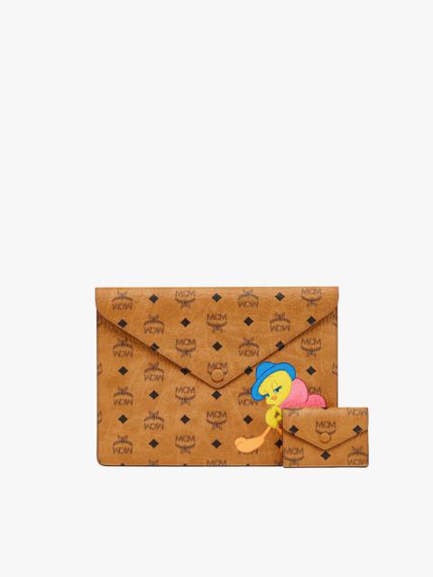 MCM Tweety Valentine’s Day Clutch in Visetos