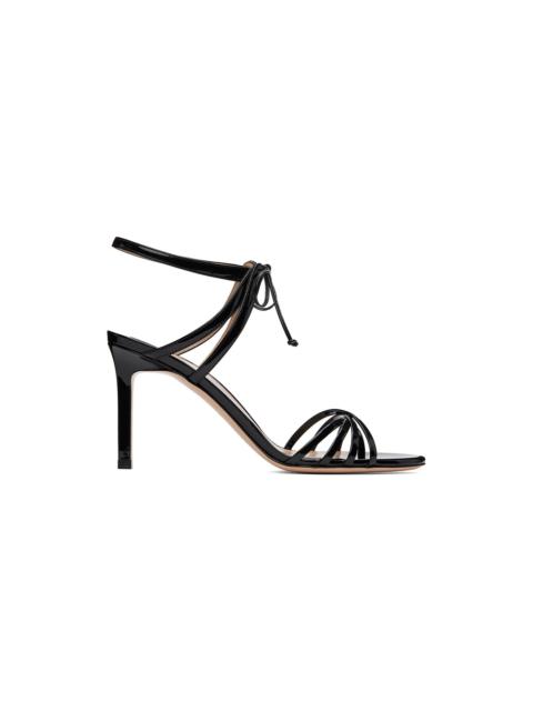 Black Patent Leather Angelica Heeled Sandals