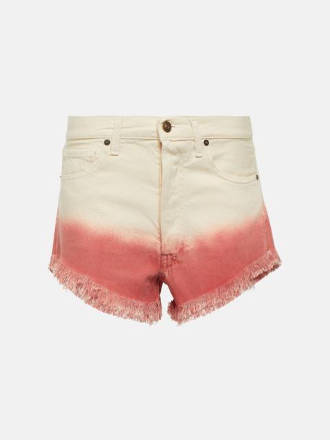 Alanui Bright Hues denim shorts