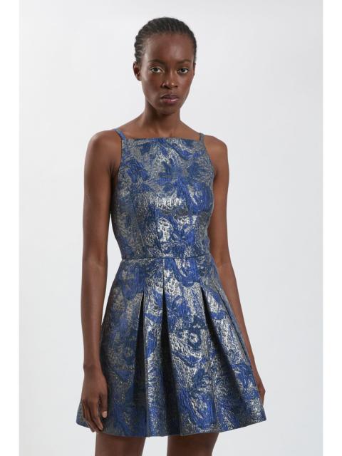 KAREN MILLEN Tailored Jacquard Flippy Mini Dress