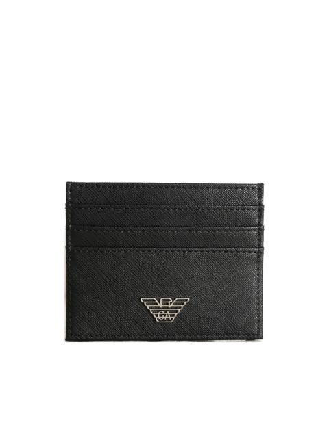 EMPORIO ARMANI logo-plaque cardholder wallet