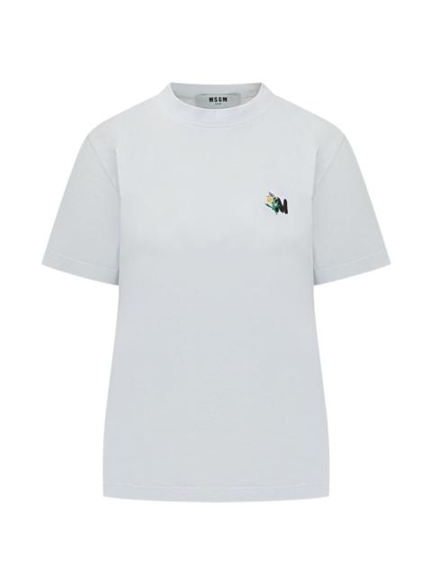 MSGM crewneck graphic T-shirt