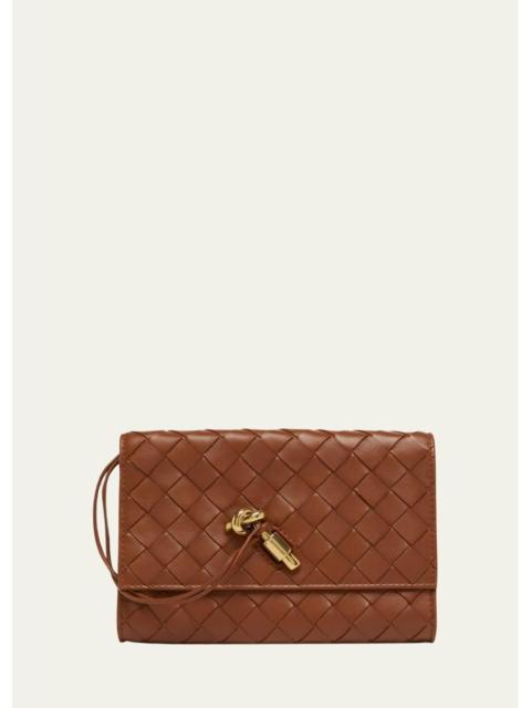 Bottega Veneta Andiamo Leather Pouch Bag