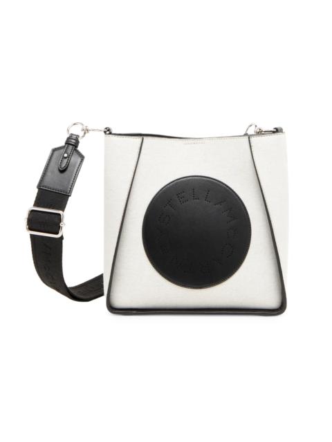 Stella McCartney Women's Logo Cotton Canvas Crossbody Bag - Black
