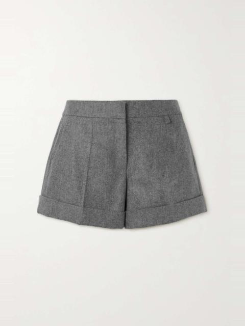 Wool-felt shorts