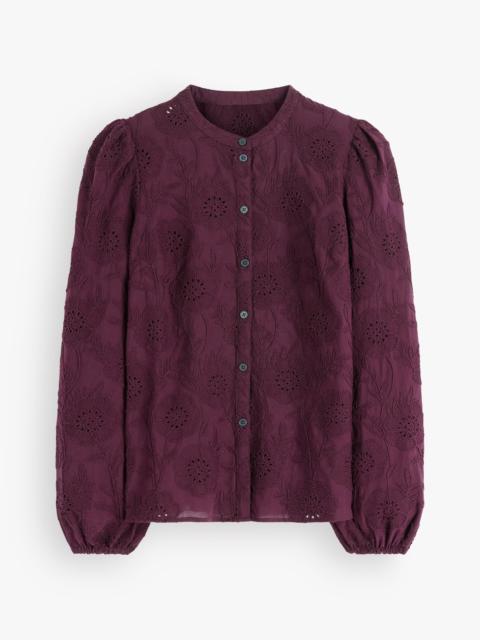 BODEN Broderie Cotton Top-Wine Tasting