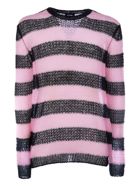 We11done striped mohair sweater
