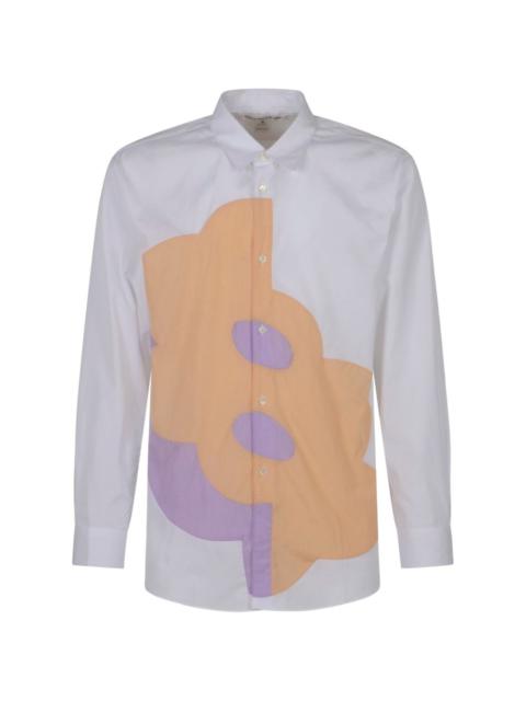 Comme Des Garçons graphic-patch long-sleeve shirt