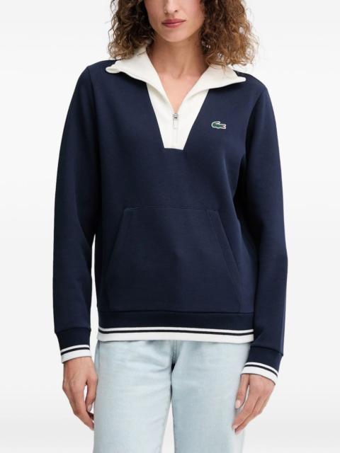 LACOSTE heritage tennis quarter-zip sweatshirt