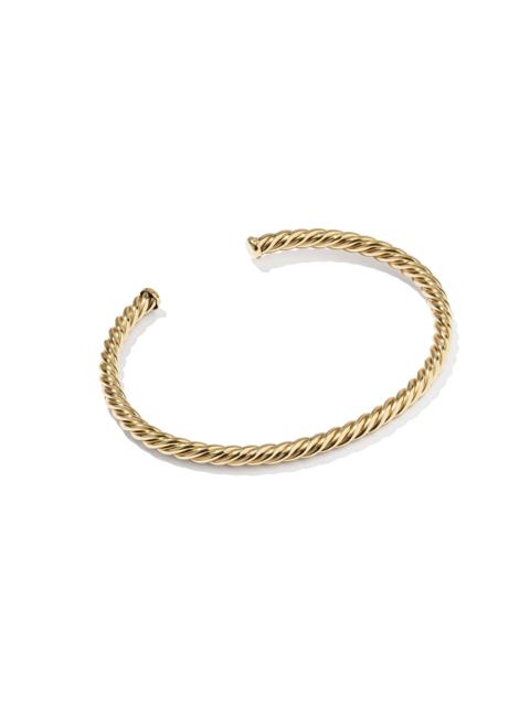 KENDRA SCOTT Victoria Large Twist 14k Gold-Filled Cuff Bracelet