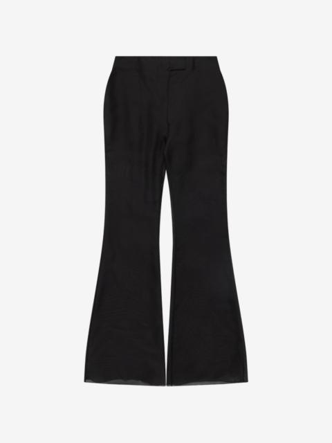 Matières Fécales sheer flared trousers