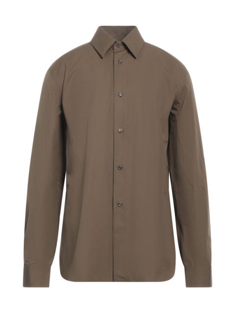 Burberry Military green Men's Solid Color Shirt