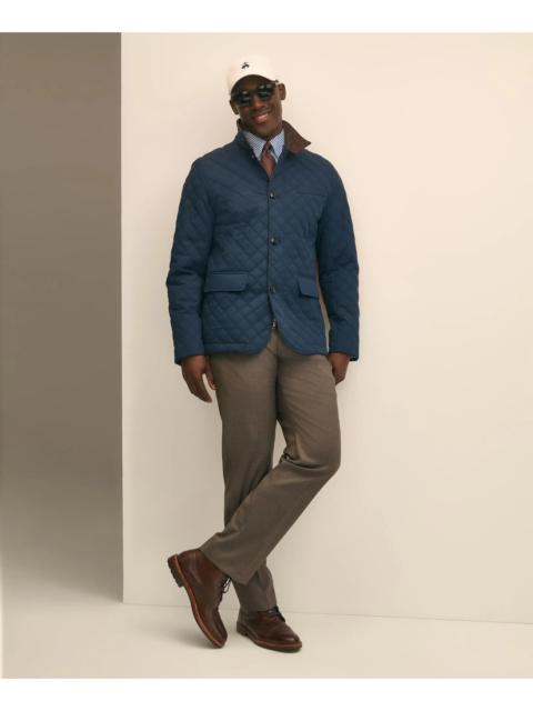 Brooks Brothers Diamond-Quilted Blazer in Cotton Blend
