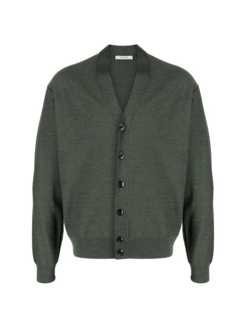 Lemaire mélange-effect wool blend cardigan