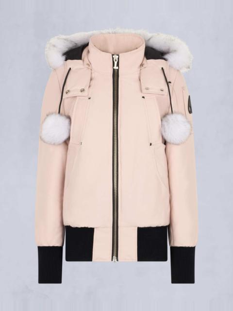 MOOSE KNUCKLES ORGINAL DEBBIE SHEARLING BOMBER JACKET