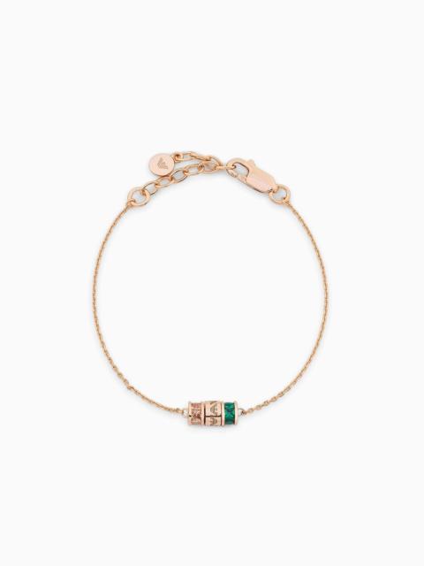 Rose Gold-Tone Sterling Silver Components Bracelet