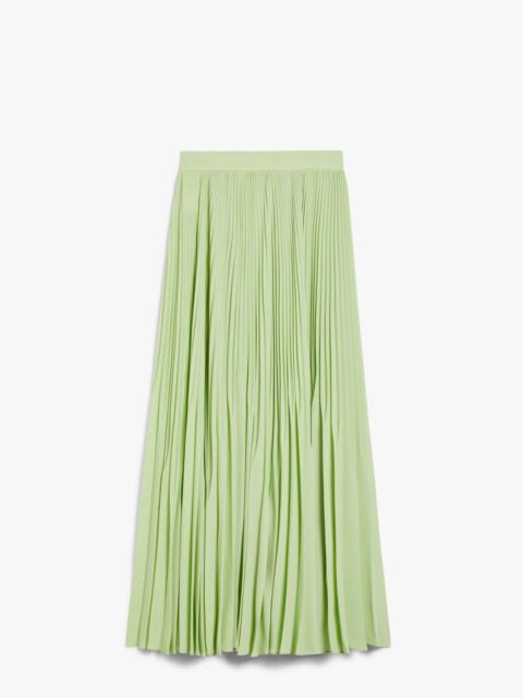 Max Mara TIMOTEO Pleated sable georgette skirt