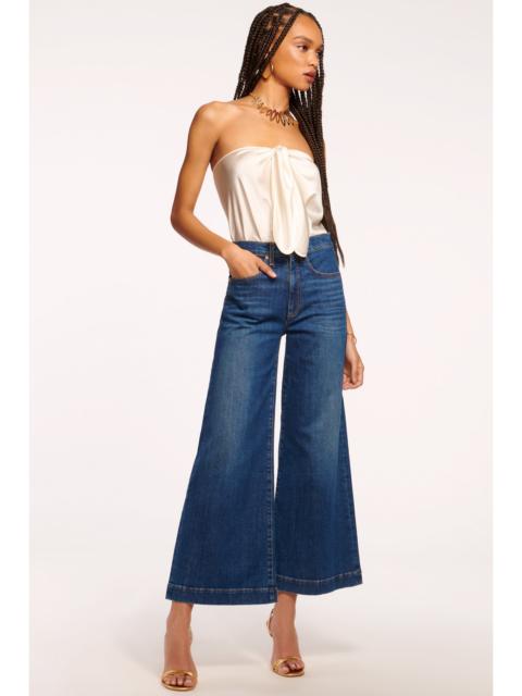 RAMY BROOK Tyra 5-Pocket Cropped Wide Leg Jean