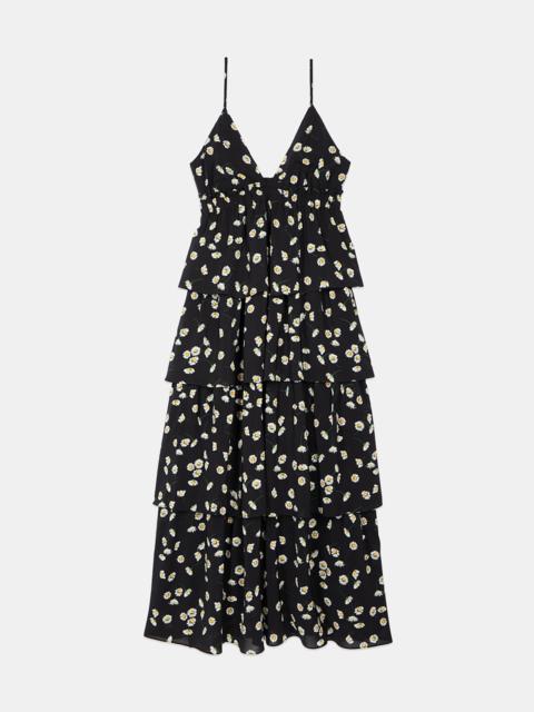 The Kooples FLORAL PRINTED LONG DRESS