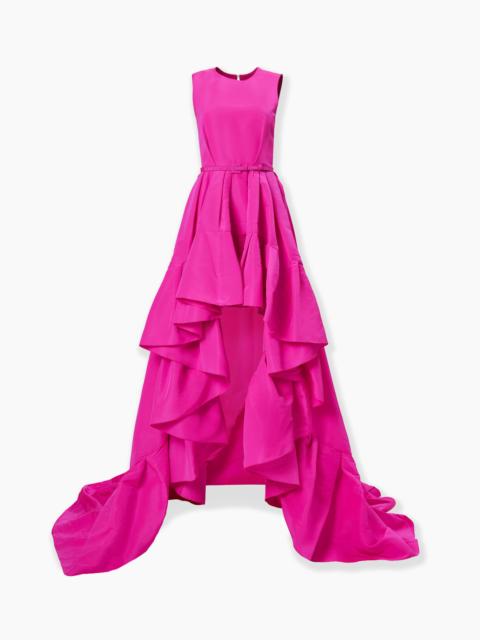 CAROLINA HERRERA Ruffle-Hem High-Low Gown