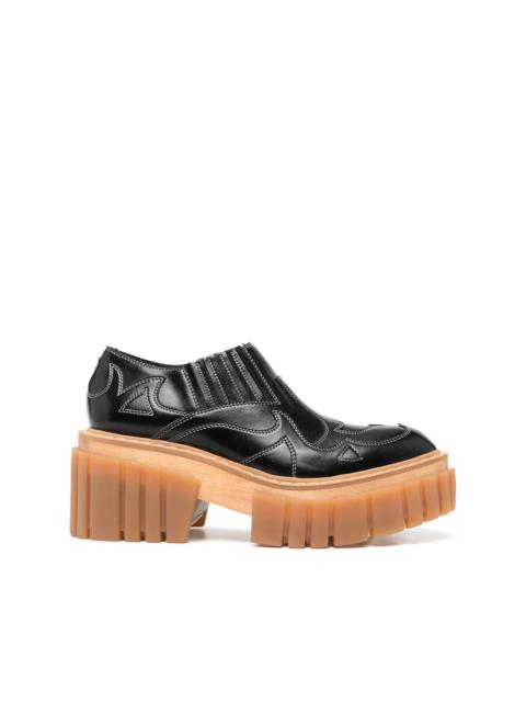 Stella McCartney embroidered chunky loafers