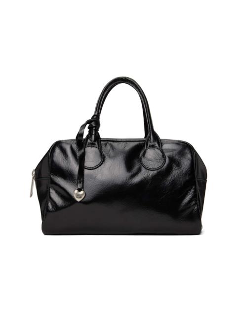 トートバッグ [Margesherwood] / SOFT BOWLING BAG / black soft crinkle MARGESHERWOOD Black Soft Bowling Bag | REVERSIBLE