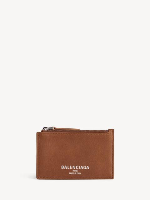 BALENCIAGA Men's Credit Long Coin And Card Holder in Caramel