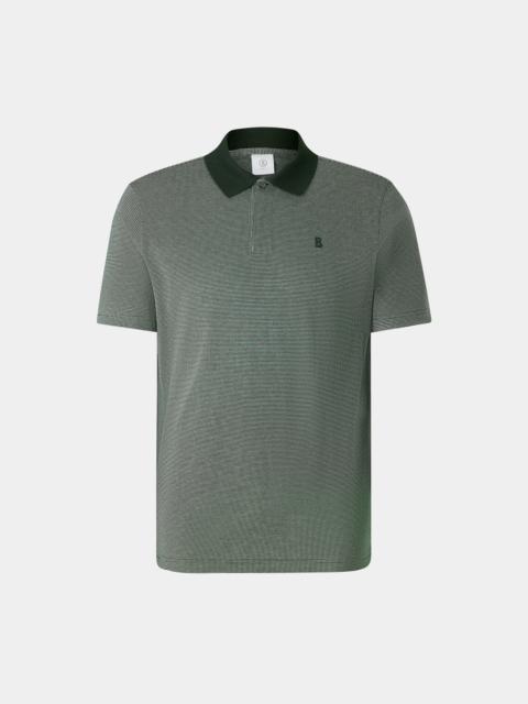 BOGNER Wynn polo shirt in Olive green/white