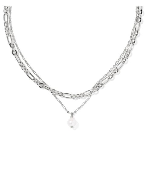 KENDRA SCOTT Ashton Silver Multi Strand Necklace