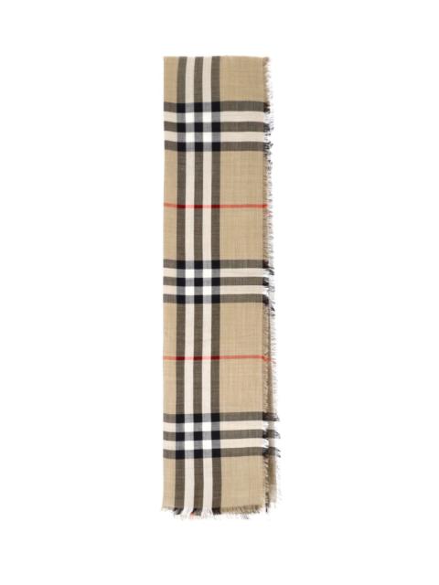 Burberry WOOL AND SILK SCARF "CHECK"