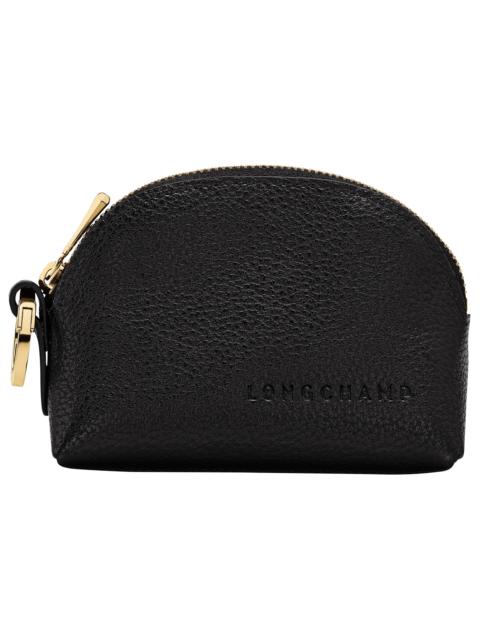 Longchamp Le Foulonné Coin purse Black - Leather