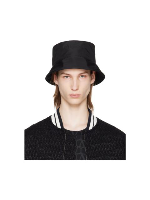 Valentino Black Nylon Bucket Hat