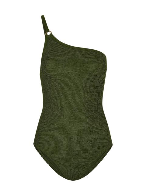 Hunza G Hunza G Clara One-shoulder Crinkle Swimsuit