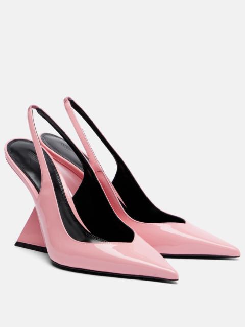THE ATTICO Leather slingback wedges