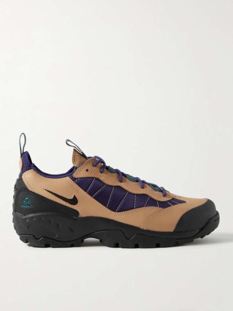 Nike ACG Air Mada Rubber-Trimmed Leather and Mesh Hiking Sneakers