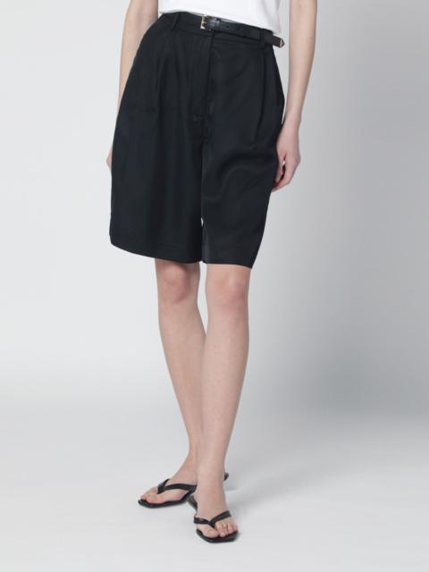 The Frankie Shop Black oversized Bermuda shorts