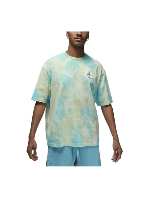 Air Jordan Essentials Oversized Graphic T-Shirt 'Green Blue' DX9583-110