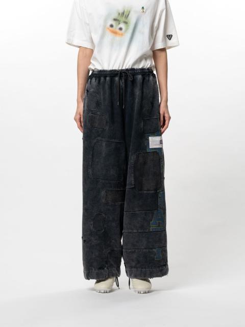 Maison MIHARAYASUHIRO Bleached Repair Sweat Pants