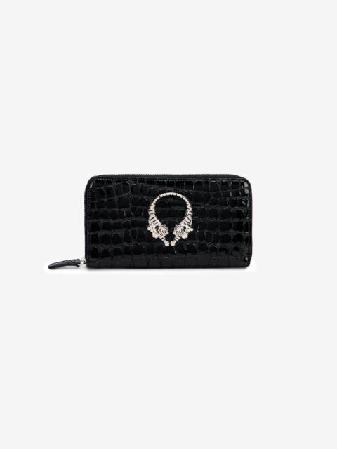Roberto Cavalli Roar Leather Wallet With Zip
