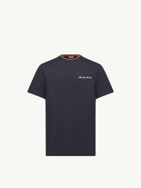 Moncler Embroidered Logo Cotton T-Shirt