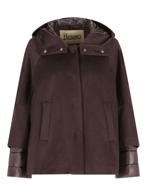 Herno hooded panelled jacket