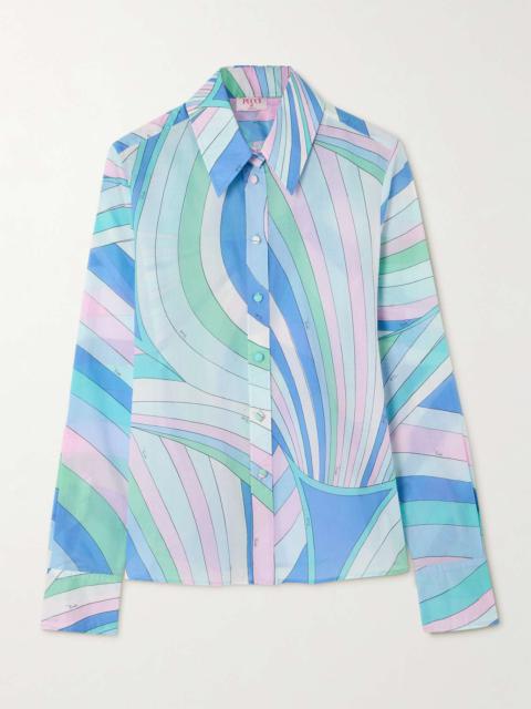 Iride printed cotton shirt