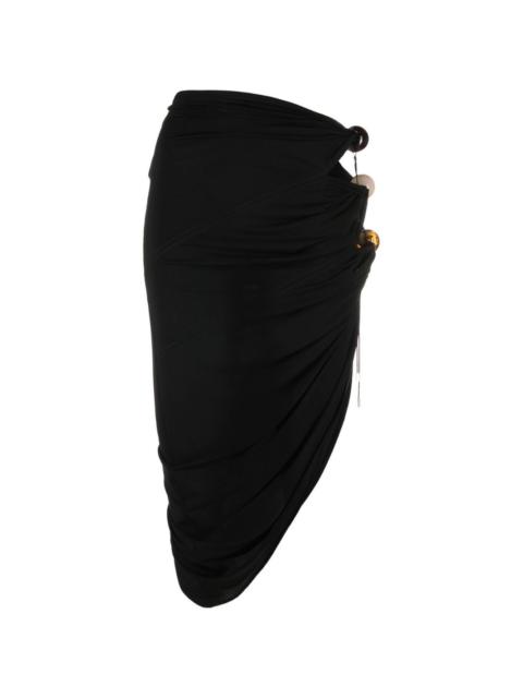 Perola cut-out midi skirt