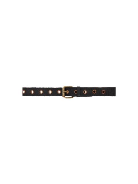 Guidi Black Rivet Belt | REVERSIBLE