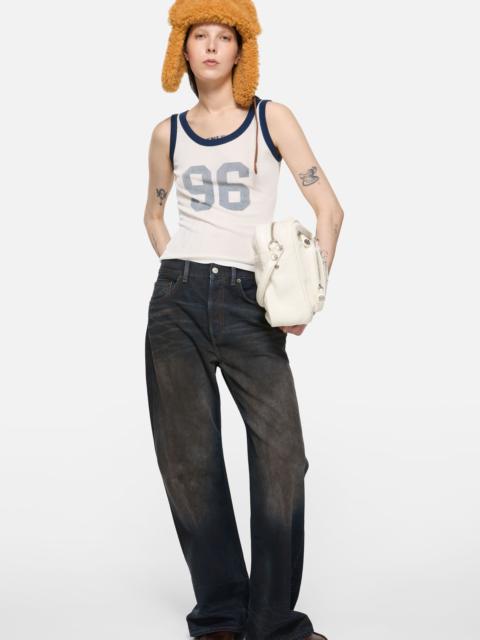 Acne Studios Ribbed tank top - White/navy